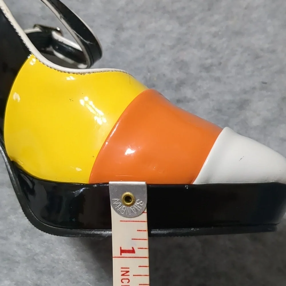 Funtasma Candy Corn Mary Jane Platform Heels womens sz 5 - Picture 15 of 16